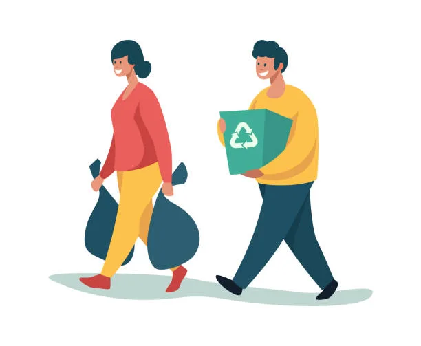 쓰레기를-분리배출하는-남녀